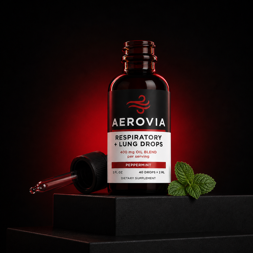 AEROVIA Respiratory & Lung Health Drops — lifestyle image