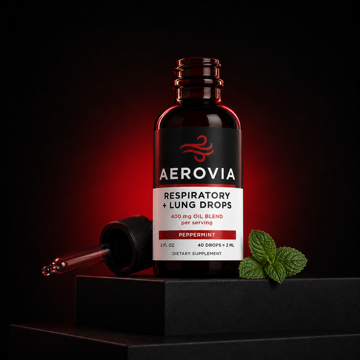 AEROVIA Respiratory & Lung Health Drops — lifestyle image