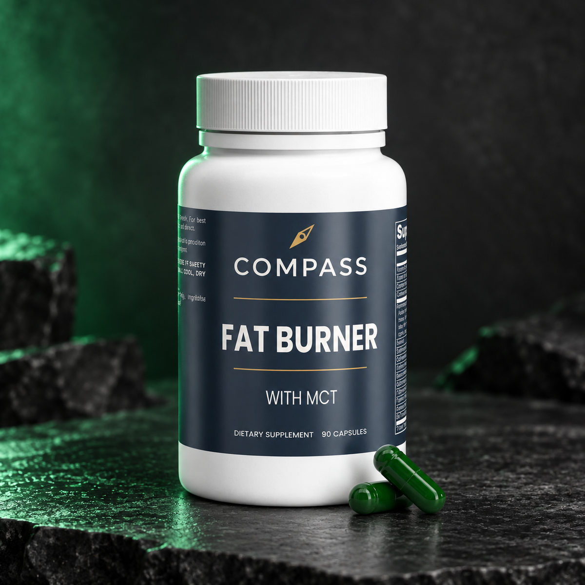 Fat Burner With Mct Supplement Capsules